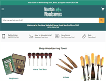 Tablet Screenshot of mountainwoodcarvers.com